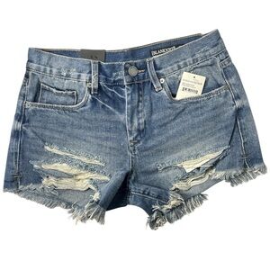 BLANKNYC‎ Denim WMNS Shorts Cutoff Distress 26 Vintage High Rise The Barrow NWT
